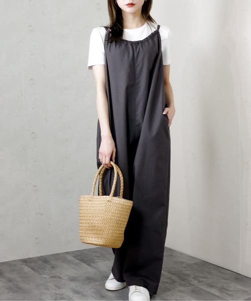 「Per sist ence」 オーバーオール FREE ダークグレー レディース_画像8