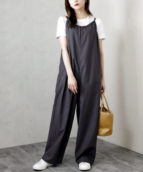 「Per sist ence」 オーバーオール FREE ダークグレー レディース_画像9