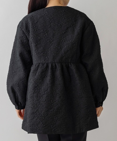 「Sono」 ノーカラージャケット F ブラック レディース_画像4