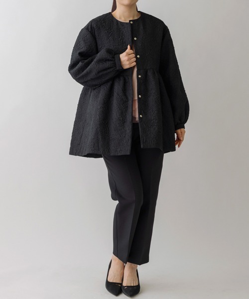 「Sono」 ノーカラージャケット F ブラック レディース_画像5