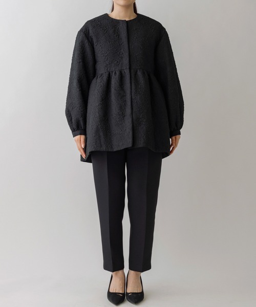 「Sono」 ノーカラージャケット F ブラック レディース_画像6