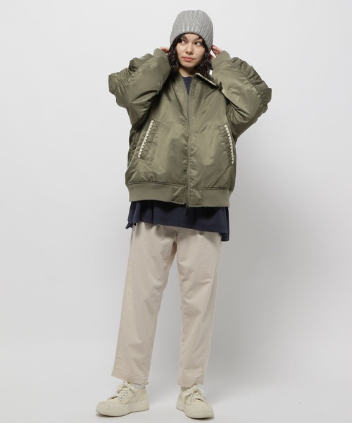 niko and…（ニコアンド） ブルゾン FREE グリーン レディース