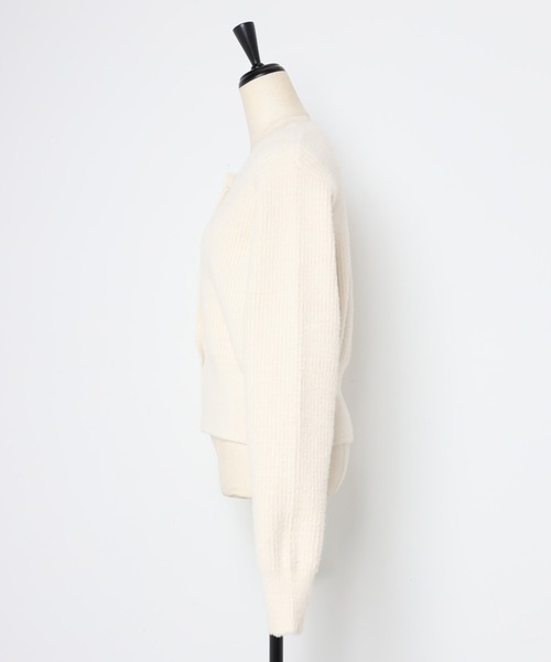 「Bonjour Sagan」 ニットカーディガン FREE レッド レディース_画像6