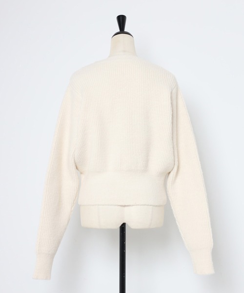 「Bonjour Sagan」 ニットカーディガン FREE レッド レディース_画像7