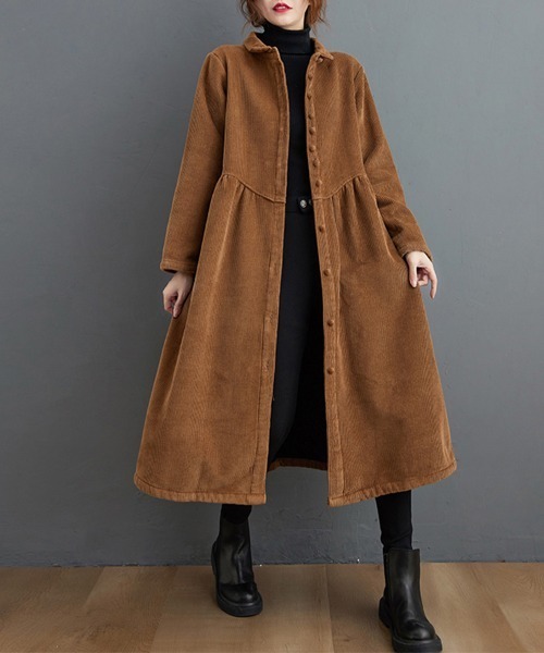 シャツワンピース 裏起毛コーデュロイシャツワンピース : ZOZOTOWN