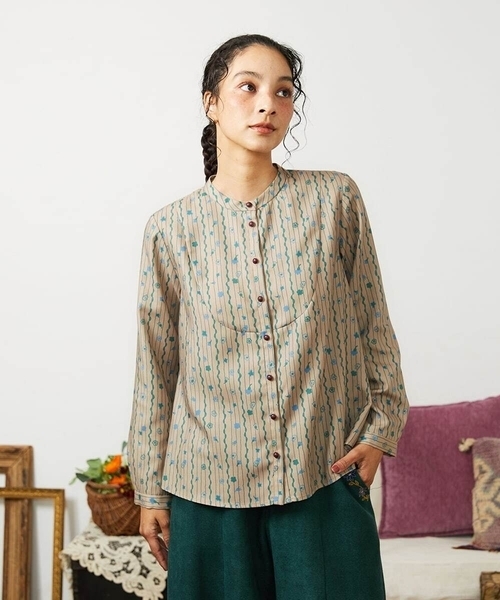 Jocomomola（ホコモモラ） ブラウス シャツ Escala de floral プリント