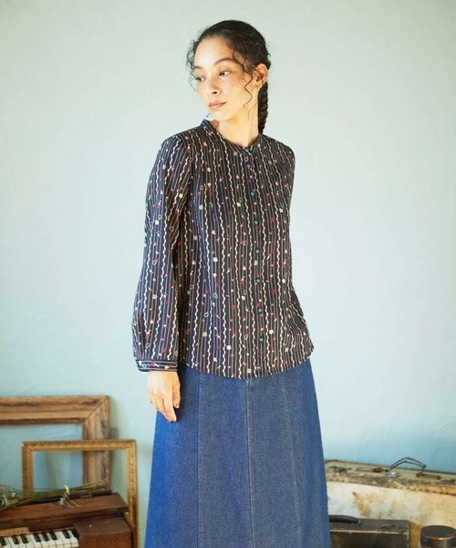 Jocomomola（ホコモモラ） ブラウス シャツ Escala de floral プリント