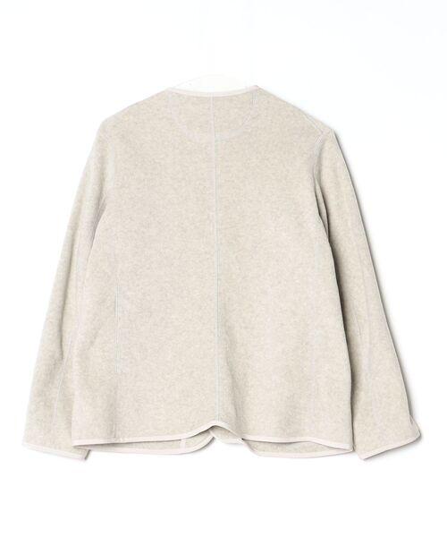 Danton（ダントン） ノーカラージャケット 36 クリーム レディース