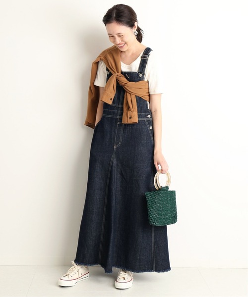 SLOBE IENA（スローブイエナ） サロペットスカート 40 ネイビー