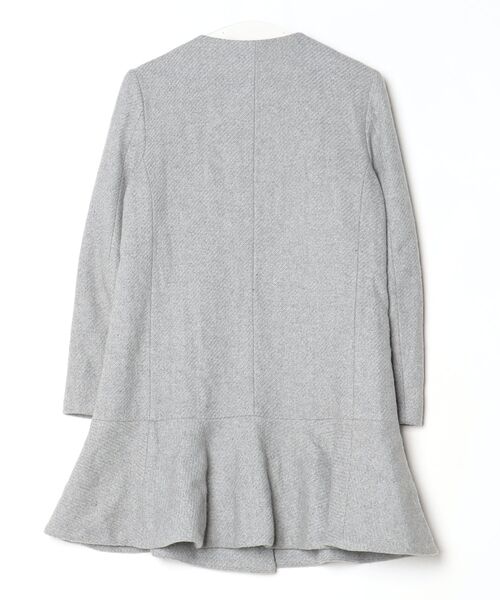 「Danny&Anne」 ノーカラーコート MEDIUM グレー レディース_画像2