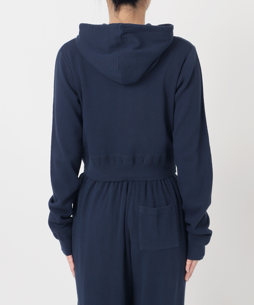 tシャツ 「FAITH×LULU」cotton Thermal hoodie cardigan レディース