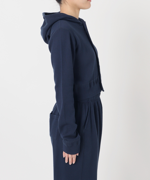 FAITH×EDIT.FOR LULU thermal cardigan ピンク EDIT.FOR LULU｜【FAITH*LULU】cotton Thermal hoodie cardigan