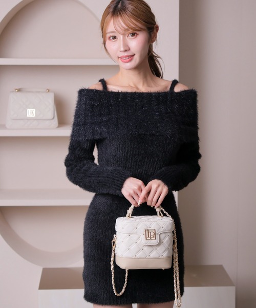 「LIPSERVICE」 ニットワンピース M ホワイト レディース_画像2