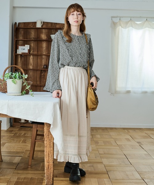 「Crisp」 長袖ブラウス FREE ブラック レディース_画像2