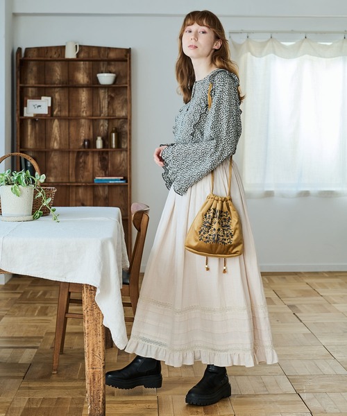 「Crisp」 長袖ブラウス FREE ブラック レディース_画像3