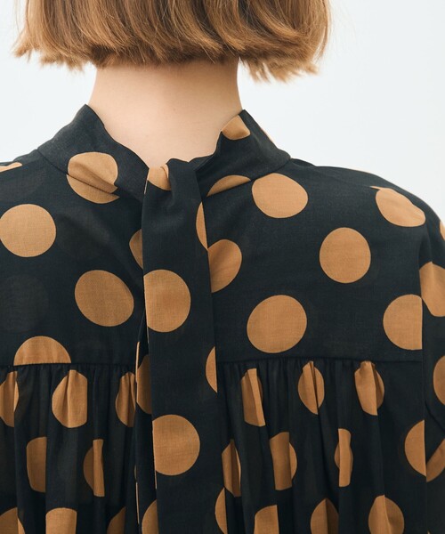 「TOMORROWLAND collection」 長袖ブラウス 36 ブラック×ホワイト レディース_画像7