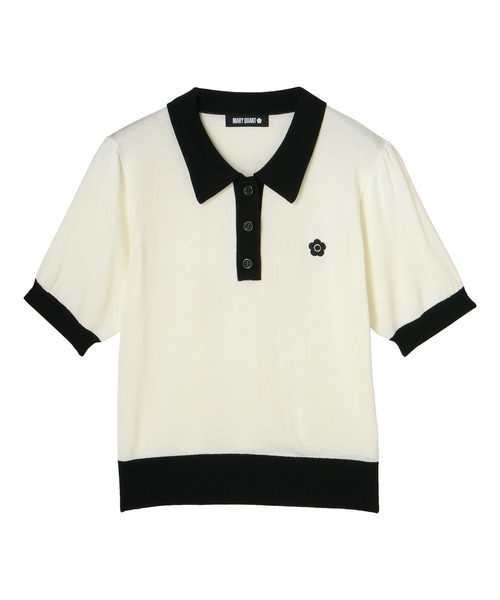 「MARY QUANT」 半袖ニット M ブラック レディース_画像2