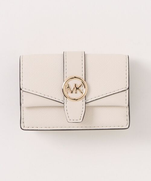 新品　正規品☆MICHAEL KORS 折り財布 ホワイト レザー 三つ折り財布 MICHAEL KORS（マイケルコース） 財布 FREE ホワイト レディース