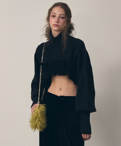 「J1U by LA BELLE ETUDE」 ショルダーバッグ FREE チャコールグレー レディース_画像7