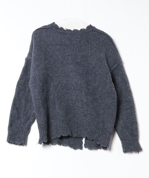 「TODAYFUL」 ニットカーディガン 36inch ネイビー レディース_画像2