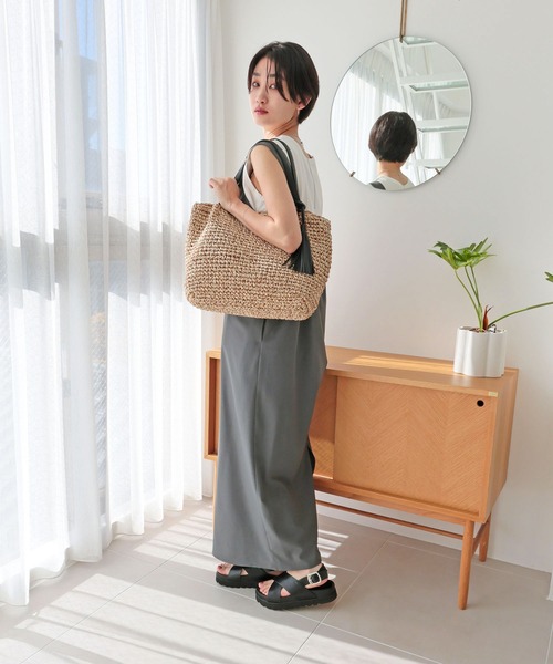 T・S・L かごバッグ カゴバッグ ビッグペーパートートバッグ