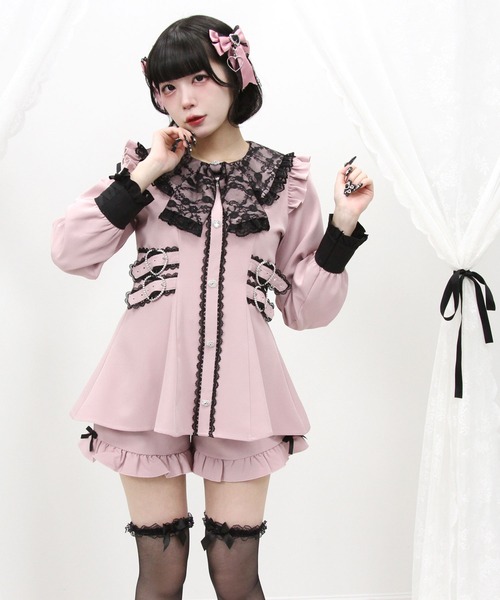 「DearMyLove」 セットアップ MEDIUM ブラック レディース_画像4