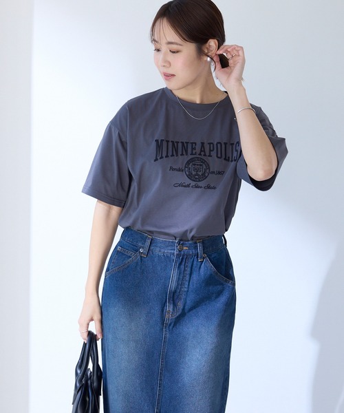 Aunely tシャツ 半袖 「Aunely」涼しげ アーバンニュアンス アソート