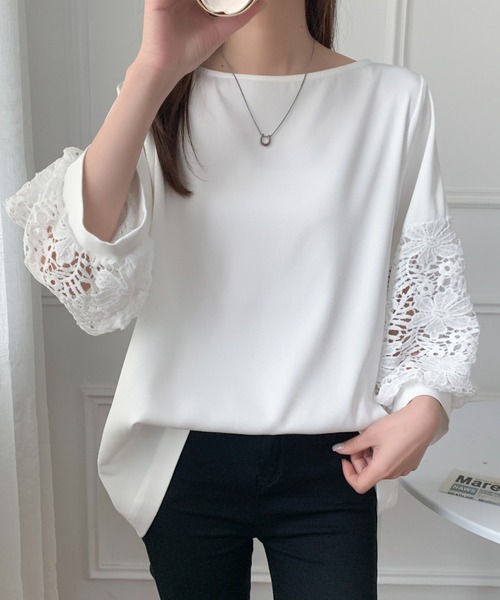 「ABITOKYO」 長袖ブラウス L ブラック レディース_画像4