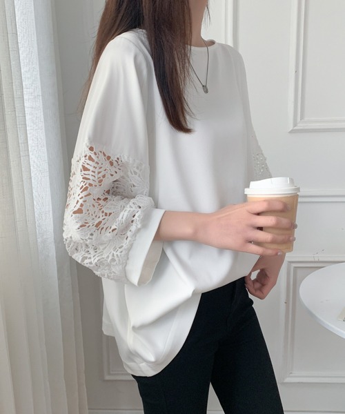 「ABITOKYO」 長袖ブラウス L ブラック レディース_画像5