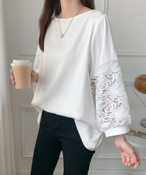 「ABITOKYO」 長袖ブラウス L ブラック レディース_画像6