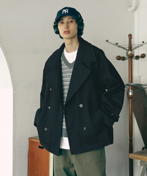 「Bleme」 トレンチコート M ブラック メンズ_画像5