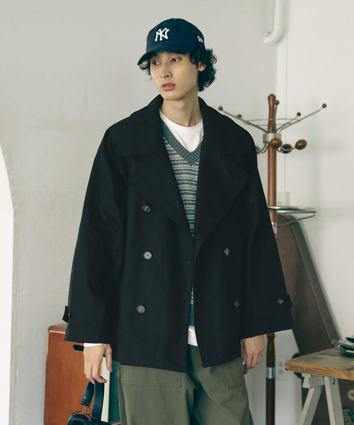 「Bleme」 トレンチコート M ブラック メンズ_画像8