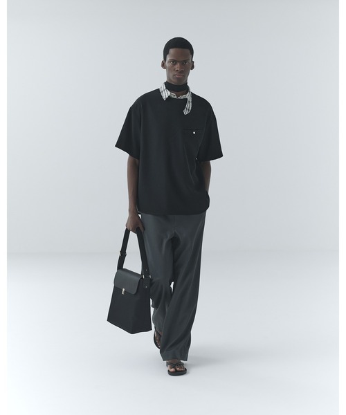 ショルダーバッグ Leather Flap Nylon Twill Shoulder Bag メンズ レディースの画像