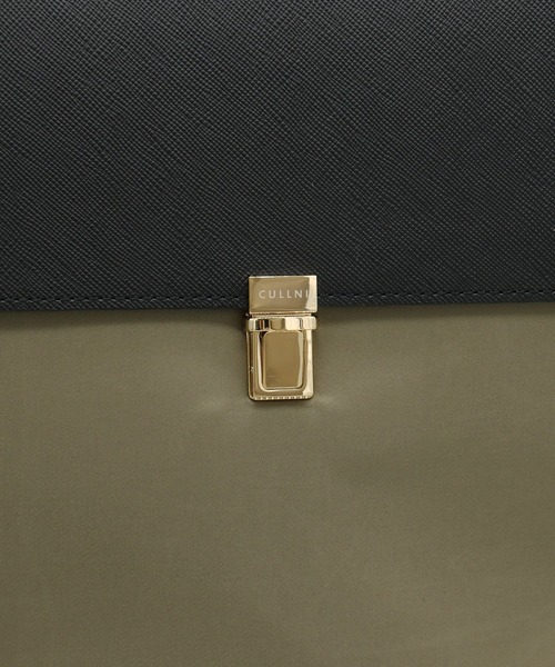 ショルダーバッグ Leather Flap Nylon Twill Shoulder Bag メンズ レディースの画像