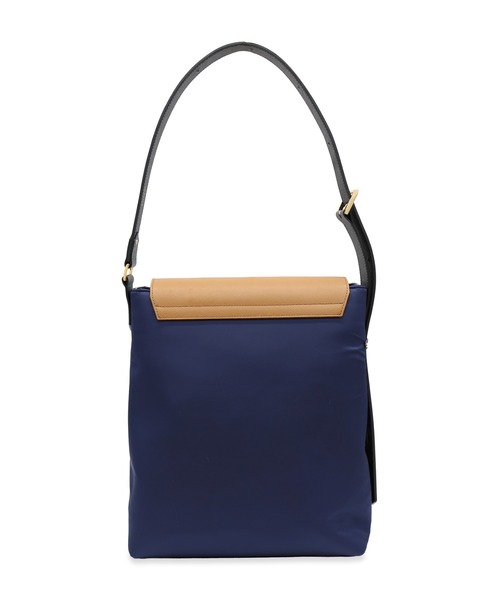 ショルダーバッグ Leather Flap Nylon Twill Shoulder Bag メンズ レディースの画像