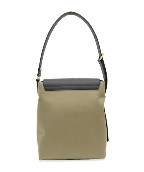 ショルダーバッグ Leather Flap Nylon Twill Shoulder Bag メンズ レディースの画像