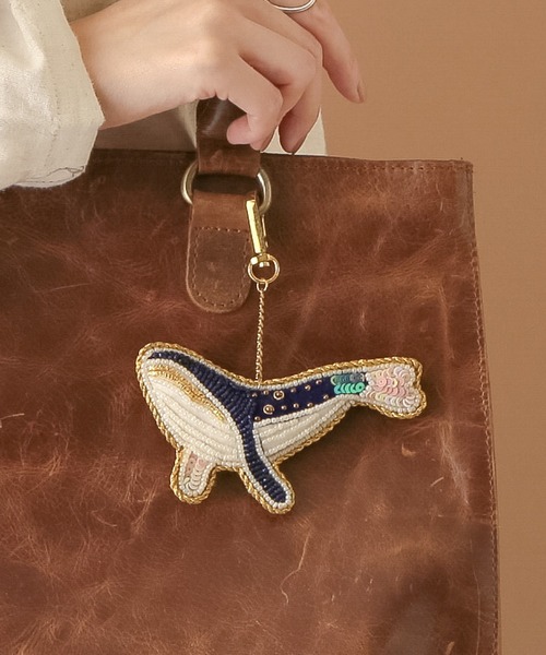 artipur COTTAGE チャーム TKK : ザリ刺繍キーホルダー キーチェーン