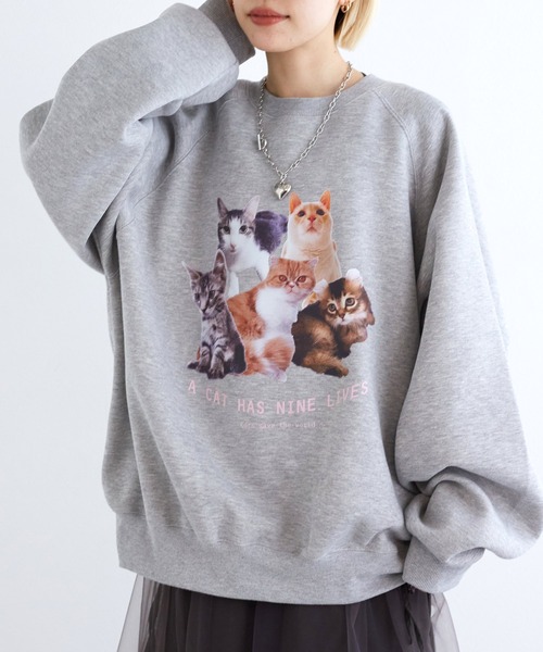 「w closet」 スウェットカットソー - グレー レディース_画像2