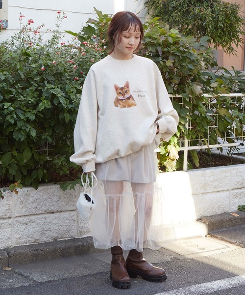 「w closet」 スウェットカットソー - グレー レディース_画像6