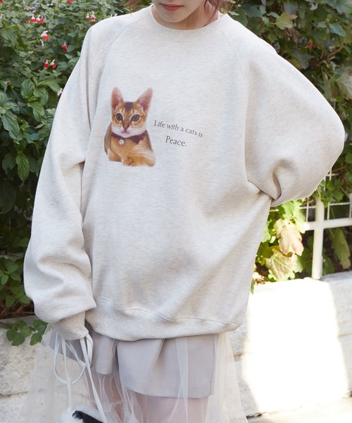 「w closet」 スウェットカットソー - グレー レディース_画像9