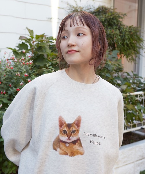 「w closet」 スウェットカットソー - グレー レディース_画像10