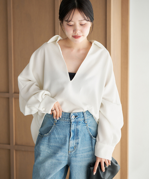 シャツ ブラウス plage（プラージュ） ブラウス シャツ 「追加」GEORGETTE SKIPPER