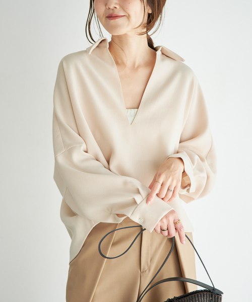 plage（プラージュ） ブラウス シャツ 「追加」GEORGETTE SKIPPER