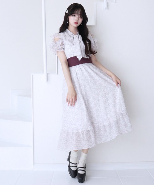 「TITTY&CO.」 半袖ワンピース MEDIUM ピンク レディース_画像2