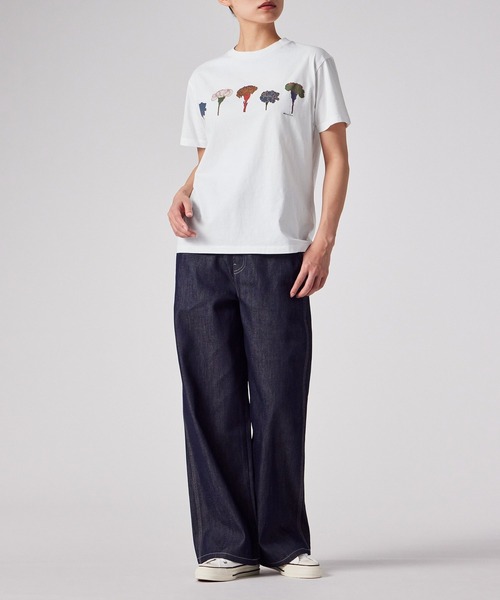 PS Paul Smith tシャツ 半袖 ウィメンズ ペインティングフラワー 半袖T 