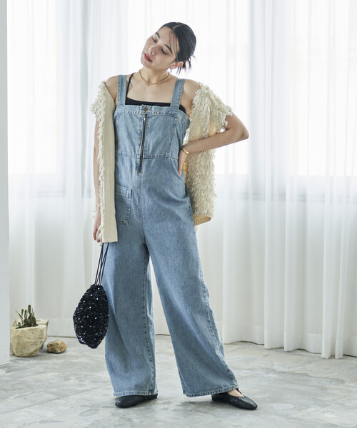 「FREAK'S STORE」 オーバーオール MEDIUM ブルー レディース
