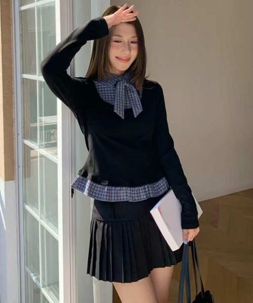 「AsRiRe」 長袖シャツ M ブルー レディース_画像8