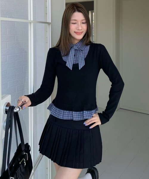 「AsRiRe」 長袖シャツ M ブルー レディース_画像9