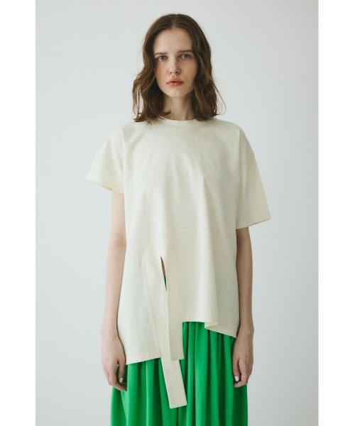 HeRIN.CYE tシャツ Asymmetry hem drape cut tops / アシンメトリー