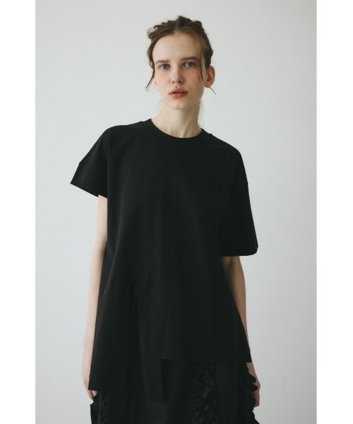 HeRIN.CYE tシャツ Asymmetry hem drape cut tops / アシンメトリー